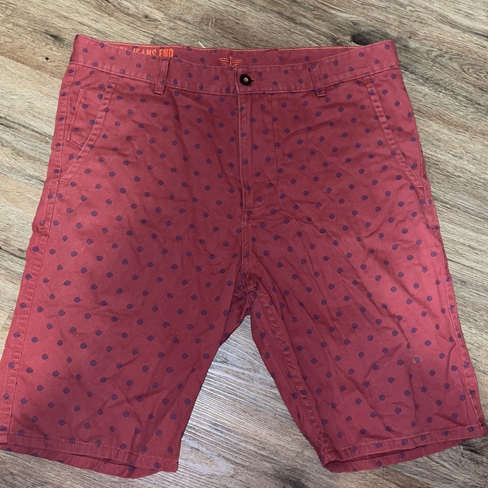 Red with blue volleyballs